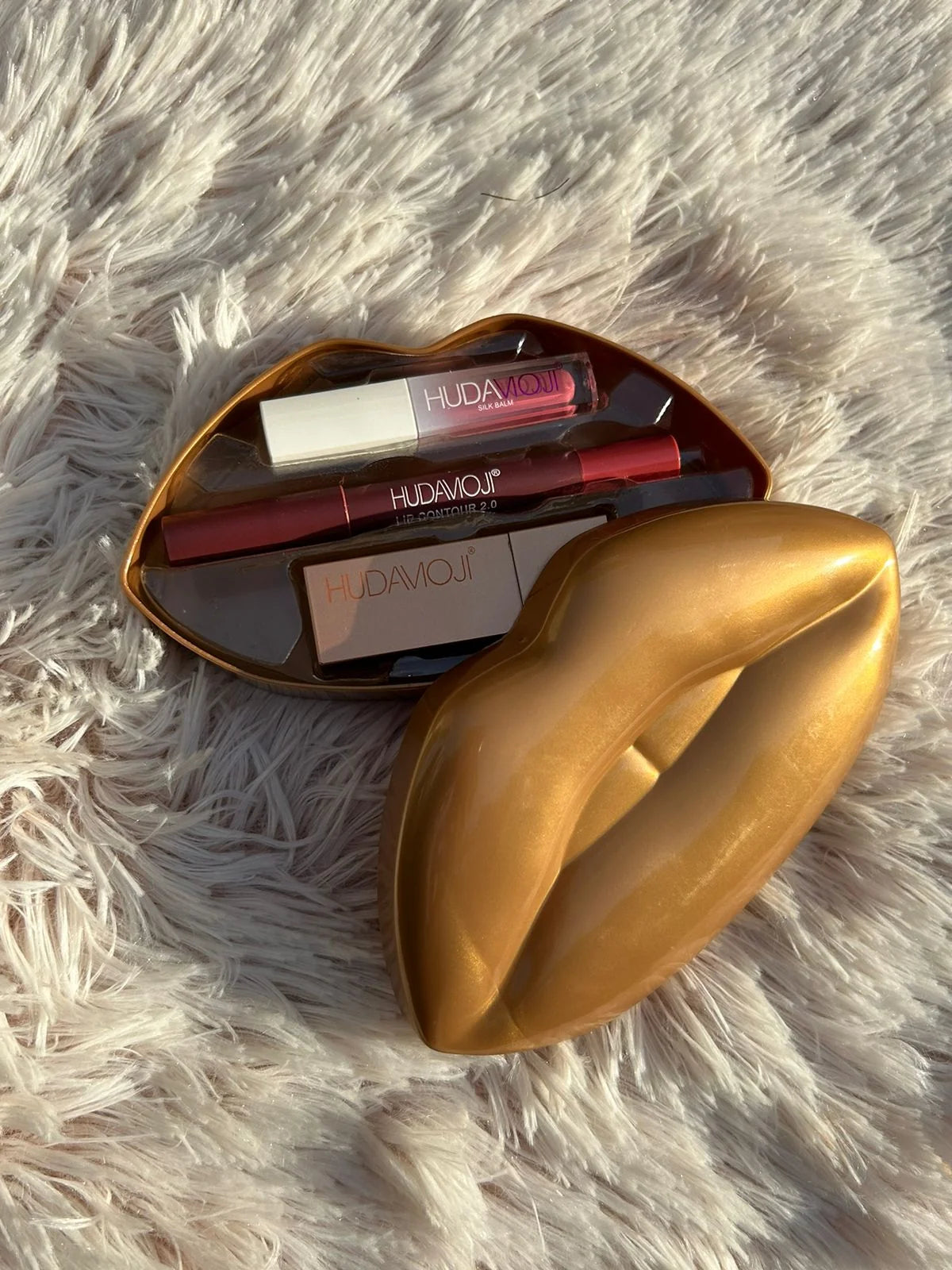 Hudamoji 3 in 1 Velvet matte Lip care trio set
