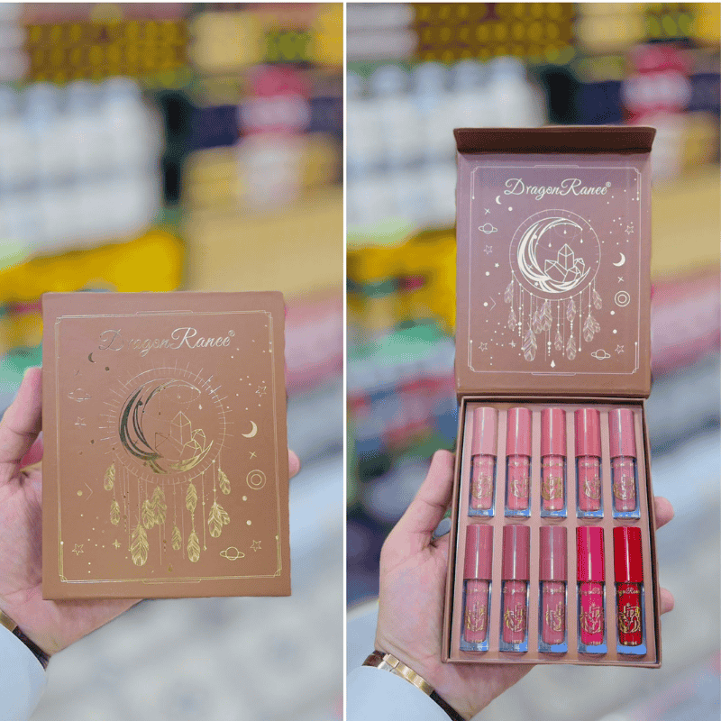 DRAGON RANEE 10 IN 1 Matte & Nude LIPGLOSS PACK