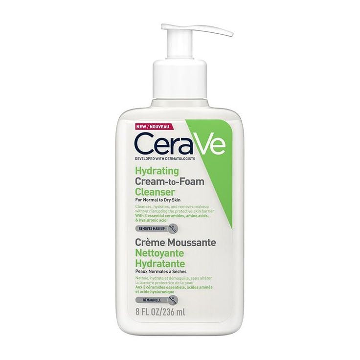 CeraVe Hydrating Cream-to-Foam Cleanser