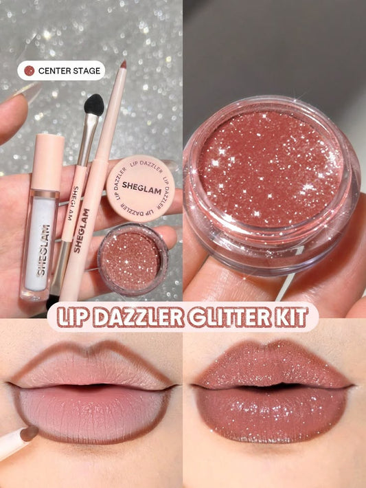 Sheglam Lip Dazzler Glitter Full Kit
