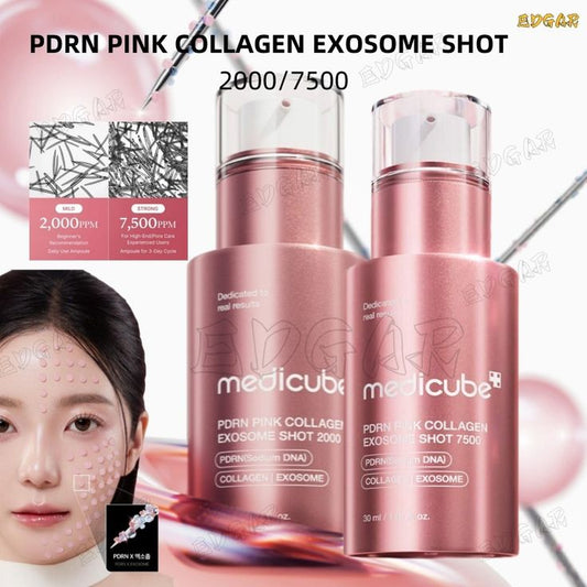 Medicube COLLAGEN PDRN PINK EXOSOME SHOT 2000 and SHOT 7500